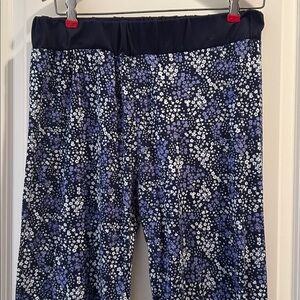 H2G SleepWear PullOn wide elastic waist Floral Print Pajama Lounge Pants L/XL